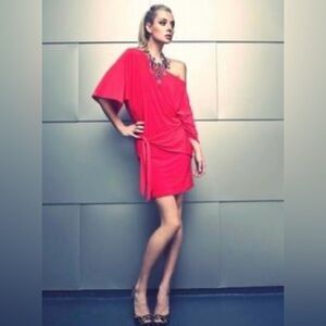 Abi Ferrin 5 Way Nikki Dress Burgundy Red Size Small